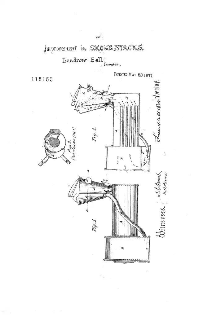 Historical archive of Improvement in Smokestacks for Locomotives
